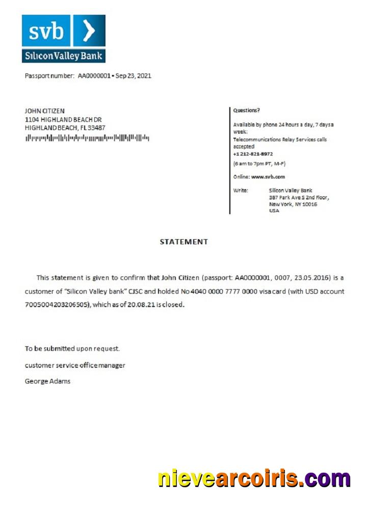 USA Silicon Valley Bank closure reference